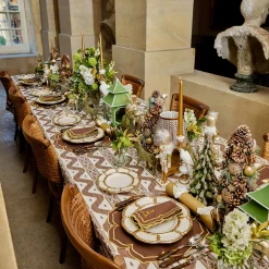 Gold Petal Bamboo Dinner & Starter Plates (Set of 8)