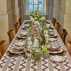 Gold Petal Bamboo Dinner & Starter Plates (Set of 8)