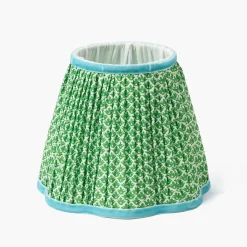 Green & Blue Lotus Lampshade (18cm)
