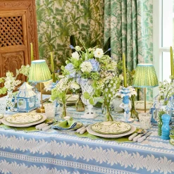 Green & Blue Lotus Lampshade (18cm)