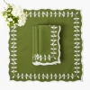 Green Bow Laurel Napkins (Set of 4)