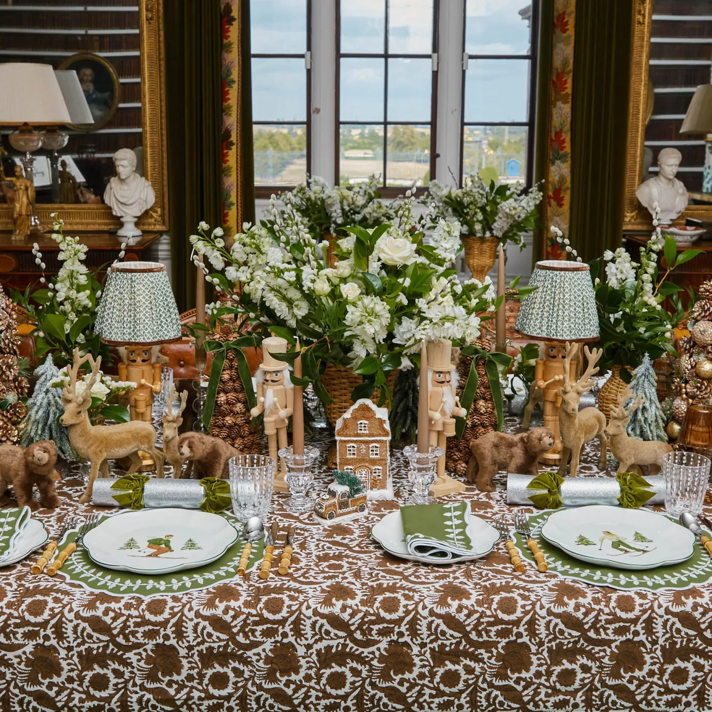 Green Bow Laurel Placemats (Set of 4)