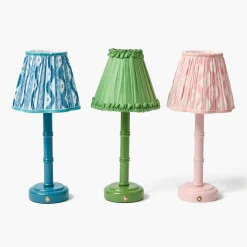 Green Frilled Silk Lampshade (18cm)