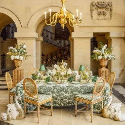 Green Frilled Silk Lampshade (18cm)