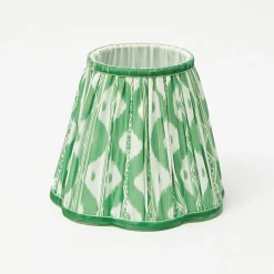 Green Ikat  Lampshade (18cm)