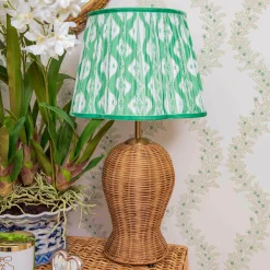 Green Ikat Lampshade (30cm)