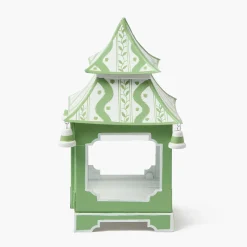 Green Ikat Pagoda Lantern