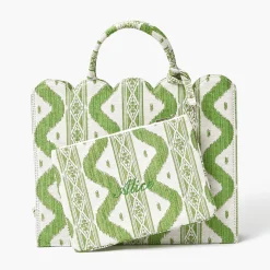 Green Ikat Pochette