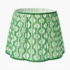 Green Ikat Scalloped Lampshade (40cm)