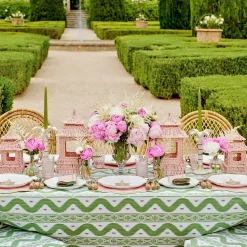 Green Ikat Tablecloth