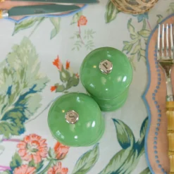 Green Lacquer Salt & Pepper Set