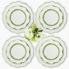 Green Laurel Dinner & Starter Plates (Set of 8)