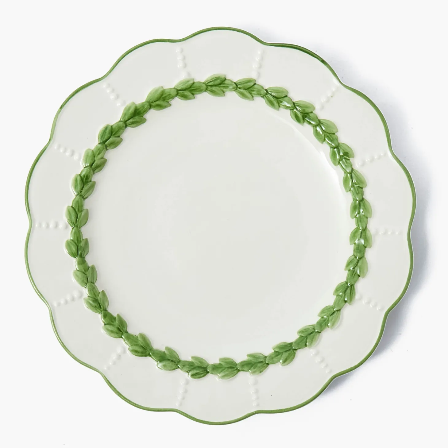 Green Laurel Dinner Plate