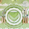 Green Laurel Placemats & Napkins (Set of 4)