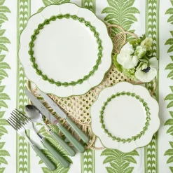 Green Laurel Starter Plates (Set of 4)