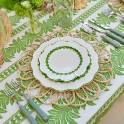Green Laurel Starter Plates (Set of 4)