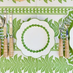 Green Laurel Starter Plates (Set of 4)