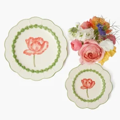 Green Laurel Tulip Starter Plate