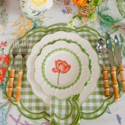 Green Laurel Tulip Starter Plate
