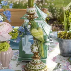Green Parrot Candle Set