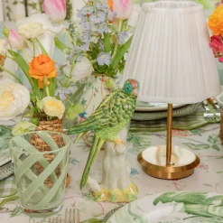Green Porcelain Parrot (Pair)