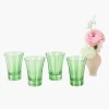 Green Positano Glasses (Set of 4)
