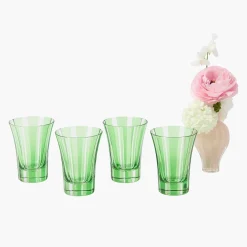 Green Positano Glasses (Set of 4)