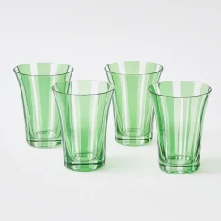Green Positano Glasses (Set of 4)