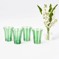 Green Positano Glasses (Set of 4)