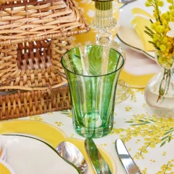 Green Positano Glasses (Set of 4)