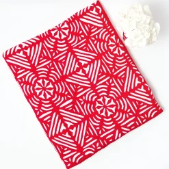 Gretel Applique Red Tablecloth