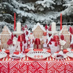 Gretel Applique Red Tablecloth