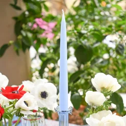 Handmade Ice Blue Candles (Set of 8)