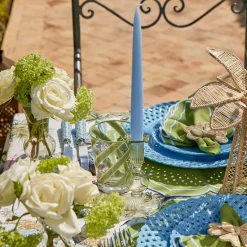 Handmade Ice Blue Candles (Set of 8)