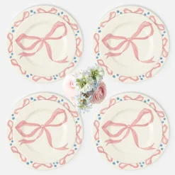 Harley's Bow Dinner & Starter Plates (Set of 8)