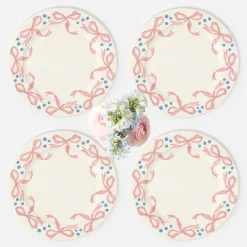 Harley's Bow Dinner Plates (Set of 4)