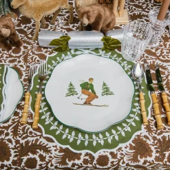 Heidi & Hans Skier Dinner Plate  (Set of 4)