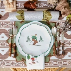 Heidi & Hans Skier Dinner Plate  (Set of 4)