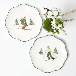Heidi & Hans Skier Dinner Plate  (Set of 4)