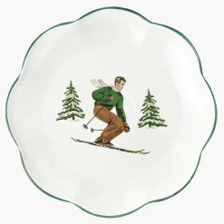 Heidi & Hans Skier Dinner Plate  (Set of 4)