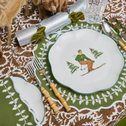 Heidi & Hans Skier Dinner Plate  (Set of 4)