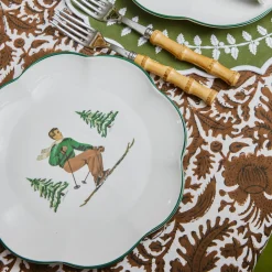 Heidi & Hans Skier Starter Plates (Set of 4)