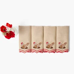 Henrietta Hen Linen Napkins (Set of 4)