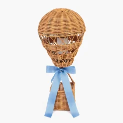 Hot Air Balloon Rechargeable Lamp with Blue Bow