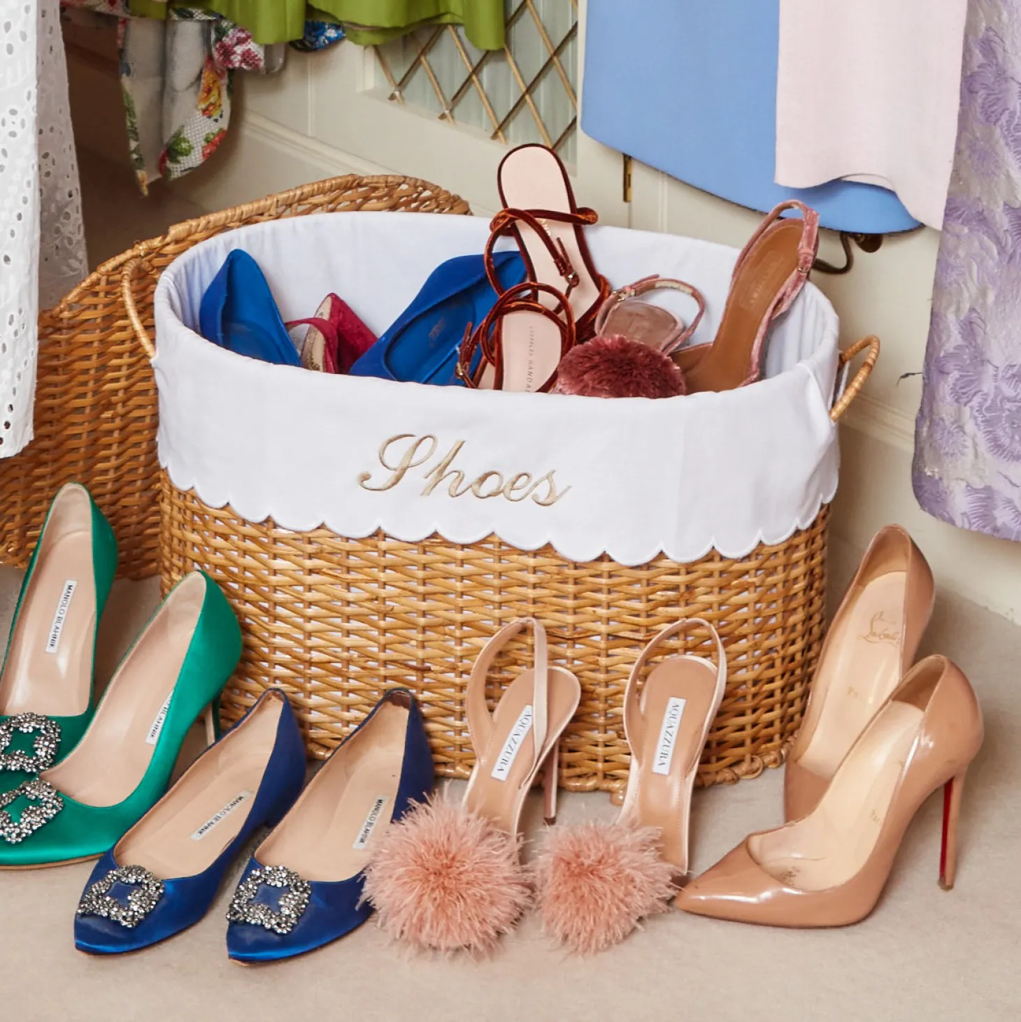 Isabella Rattan Basket (Medium)