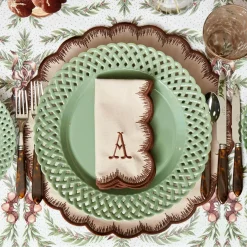 Isabella Taupe & Chocolate Napkins (Set of 4)