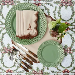 Isabella Taupe & Chocolate Napkins (Set of 4)