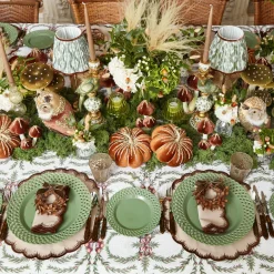 Isabella Taupe & Chocolate Placemats & Napkins (Set of 4)