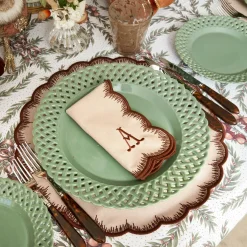 Isabella Taupe & Chocolate Placemats & Napkins (Set of 4)