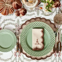Isabella Taupe & Chocolate Placemats & Napkins (Set of 4)